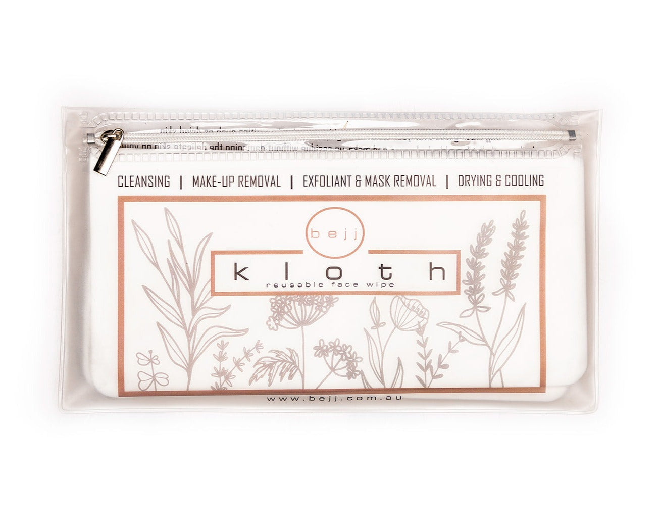 bejj kloth - reusable wet wipe facial cloth makeup remover